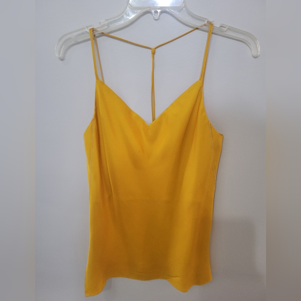 Rag & Bone gold silk tank